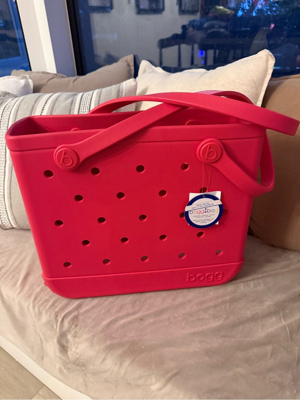 Mini Bogg Bag Women's Tote in Bright Pink